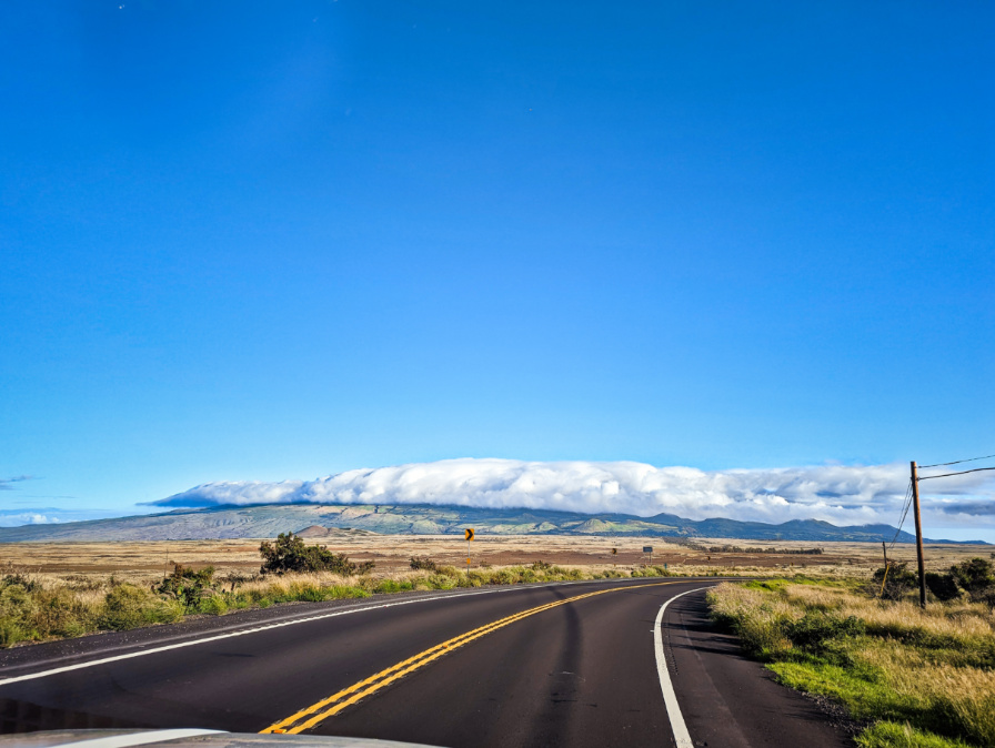 Clouds on Mountains on Waimea Highway Big Island Hawaii 1