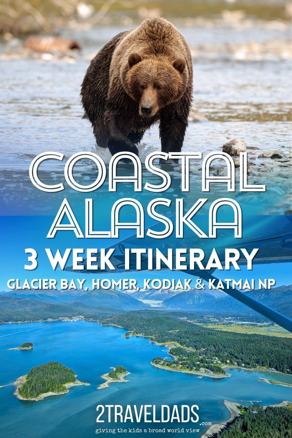 This Alaska itinerary is amazing as you visit Glacier Bay National Park, Homer, Kodiak Island and Katmai National Park. Details for transportation and incredible things to do and wildlife to watch for, including epic bear viewing in Alaska. Download the full itinerary and suggestions for where to stay along the journey.
