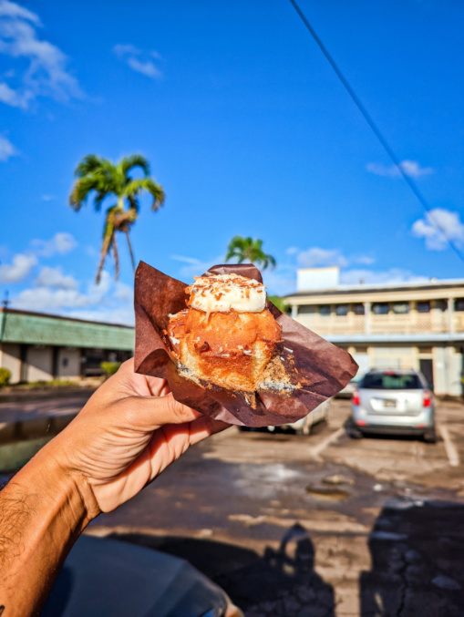 Coconut Muffin from Coffee Shop at Java Kai Kapaa Kauai Hawaii 1