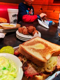 Cole Slaw and Brisket at Hawg Wild BBQ Clarksville Georgia 2