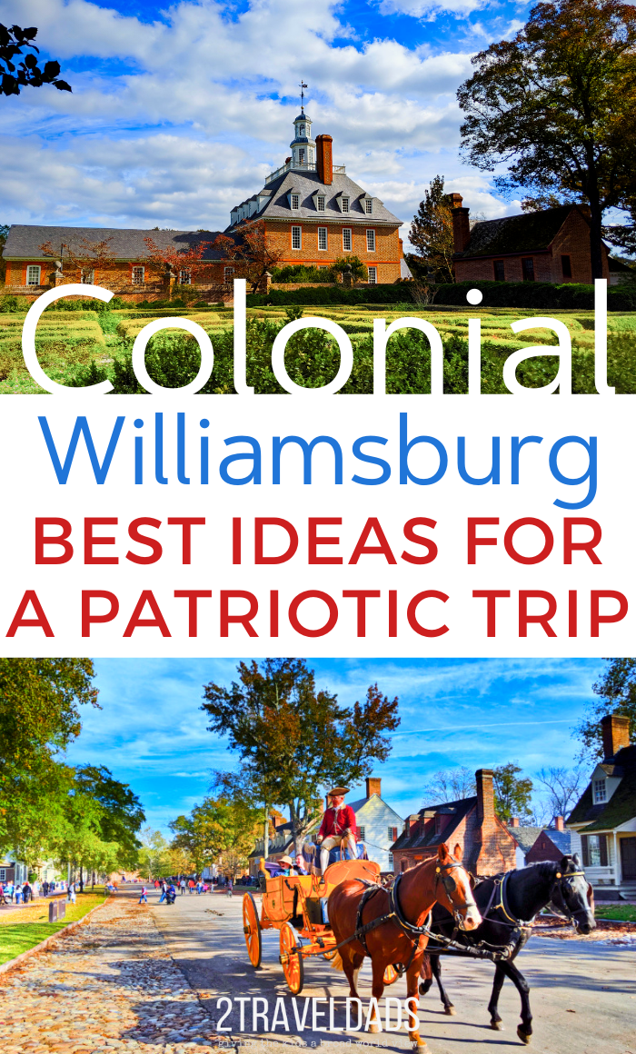 Colonial Williamsburg with kids is perfect for learning about history, enjoying costumes, and having a fun family vacation. Historic architecture and tavern restaurants make this Virginia destination perfect, especially at Christmas. #Williamsburg #virginia #familytravel