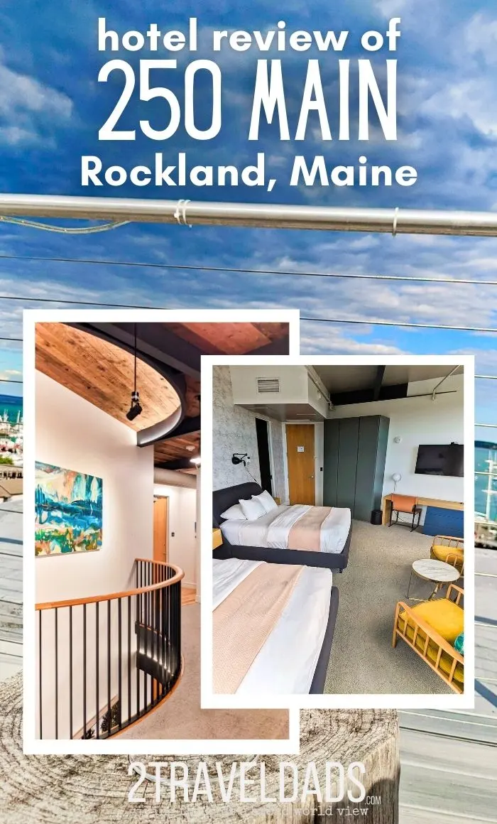 Review of the 250 Main Hotel in Rockland, Maine: a modern luxury hotel in Mid-coast Maine. Between Acadia National Park and Portland, ME this hotel is just off the Rockland Harbor and walking distance to this trendy coastal town.