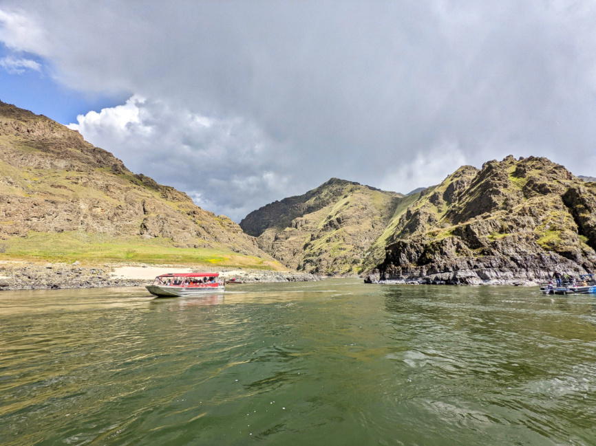 Confluence of Salmon and Snake Rivers in Hells Canyon Lewiston Idaho 1