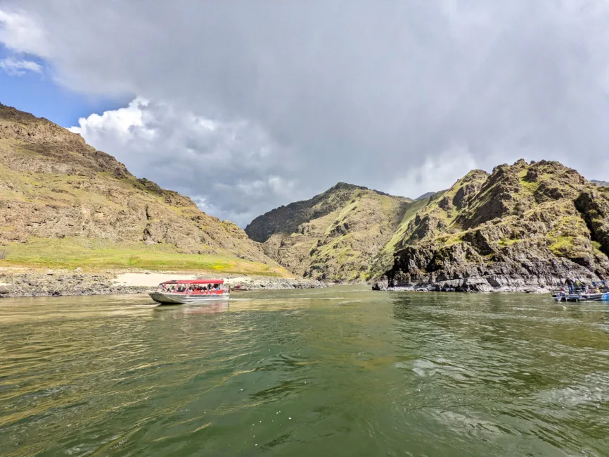 Confluence of Salmon and Snake Rivers in Hells Canyon Lewiston Idaho 1