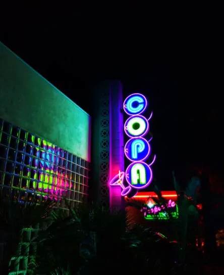 Copa Neon Lights downtown Palm Springs California 2