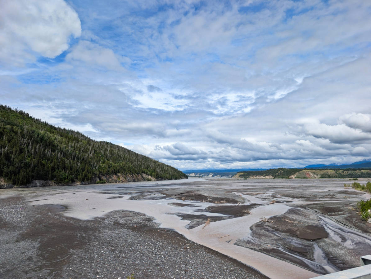 Copper River from Bridge on McCarthy Road Alaska