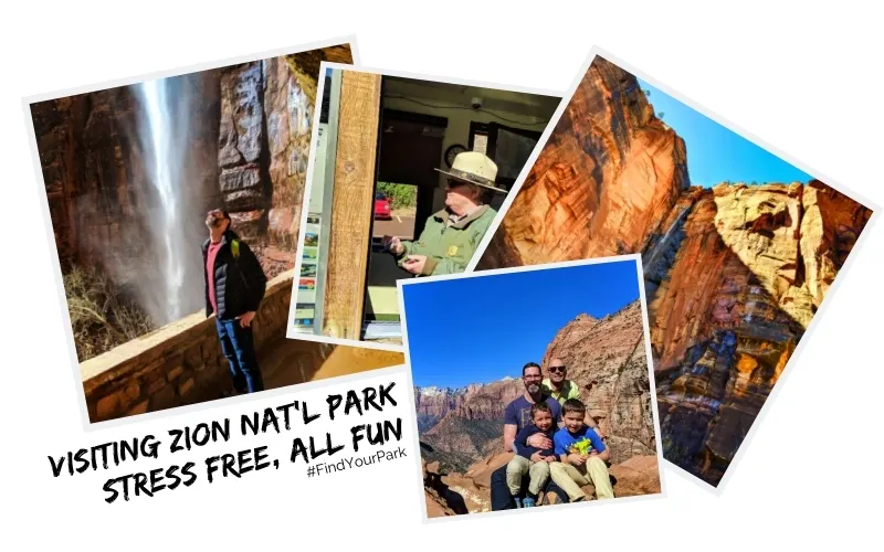 Visiting Zion National Park is a bucket list experience for many, so it's very crowded much of the year. Guide to planning a stress-free, relaxing trip to Zion with kids.