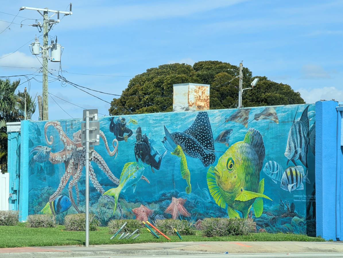 Coral Reef Mural in Riviera Beach Florida 2