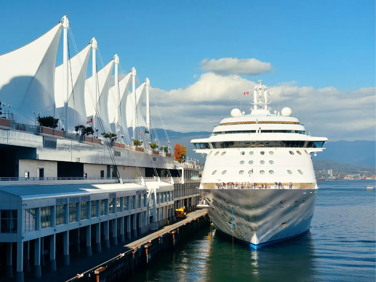 Cruise Ship at Canada Place port Vancouver British Columbia