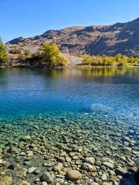 Crystal Clear Water at Powerhouse Park on Columbia River Lake Chelan Washington 1