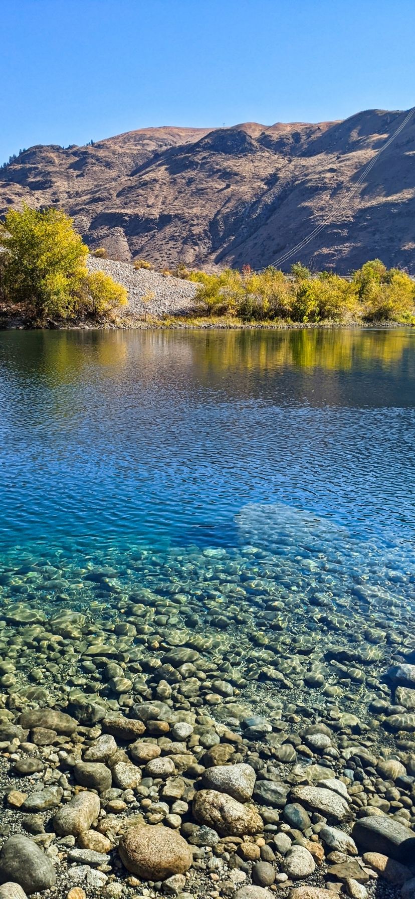 Crystal Clear Waters on Chelan River Lake Chelan Washington Wine Country