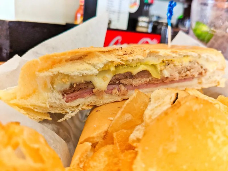Cuban Sandwich at Habanos Cuban Restaurant Islamorada Florida Keys Road Trip 3