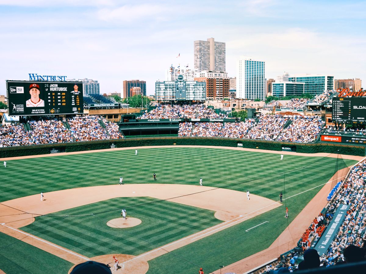 Cubs Baseball Game in Wrigley Field Chicago Illinois 1