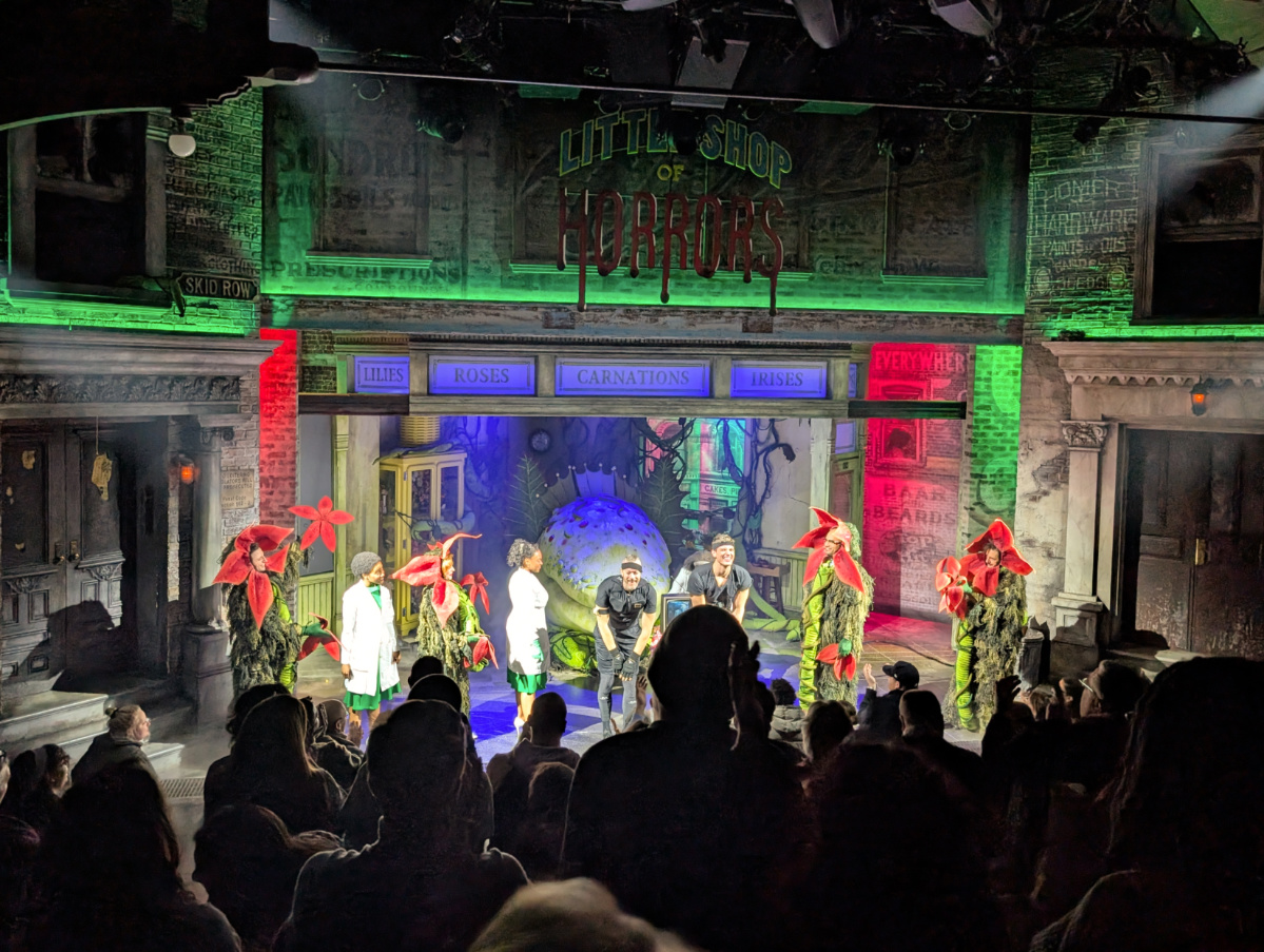 Curtain Call for Little Shop of Horrors on Broadway at West Side Theater New York City 1