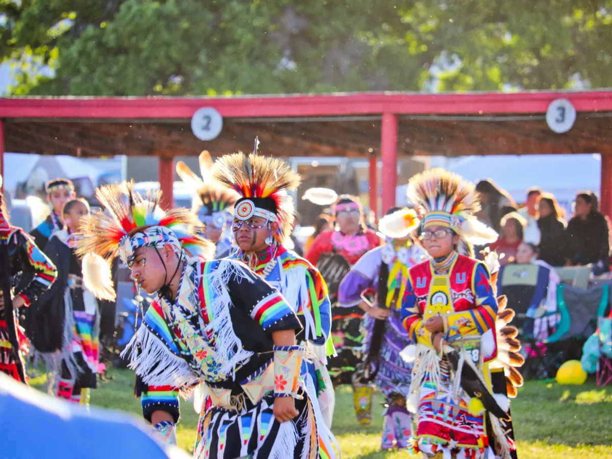 Dancers at Eastern Shoshone Indian Days Powwow Fort Washakie Wyoming 1