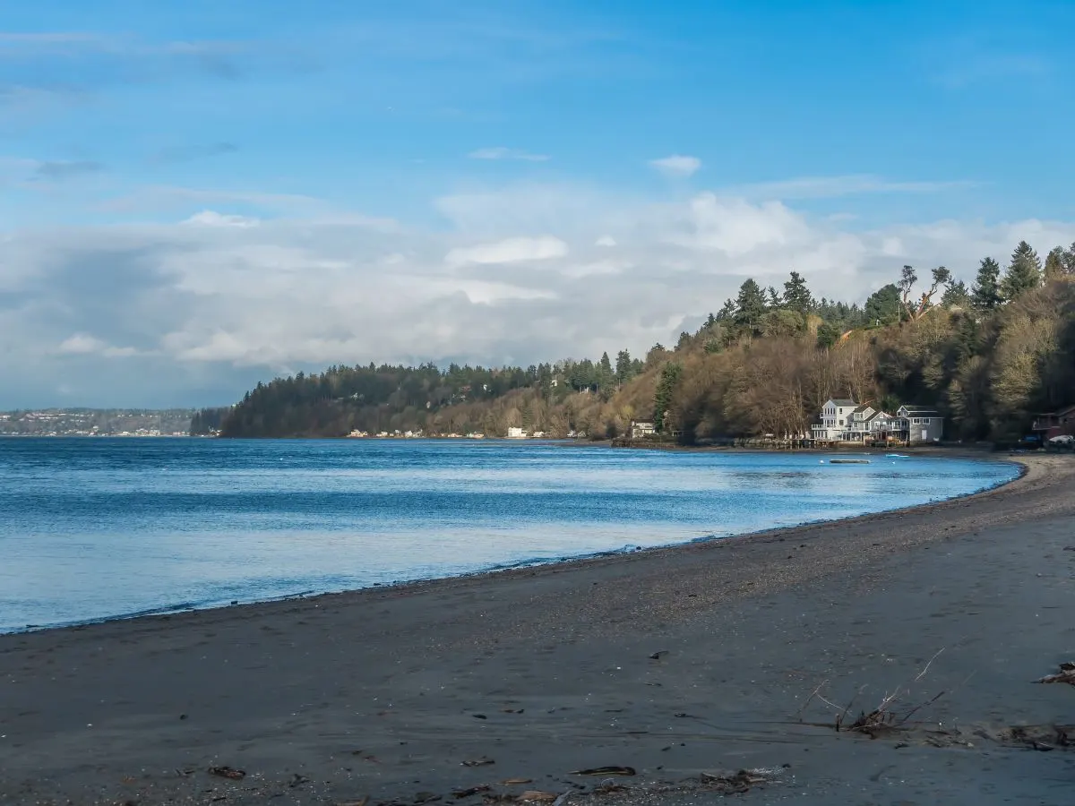 Dash Point State Park at Low Tide Federal Way Puget Sound area