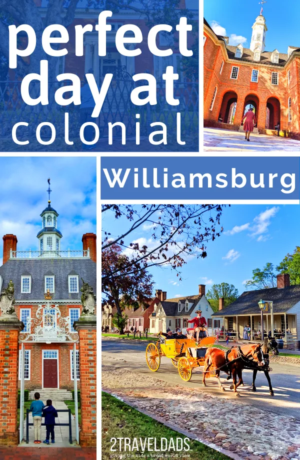 Colonial Williamsburg with kids is perfect for learning about history, enjoying costumes, and having a fun family vacation. Historic architecture and tavern restaurants make this Virginia destination perfect, especially at Christmas. #Williamsburg #virginia #familytravel