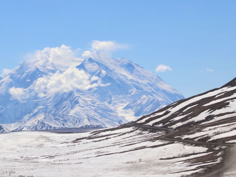 Denali National Park Road Scenic Drive in the Snow Road Lottery