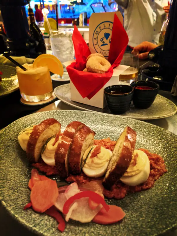 Deviled Eggs at Lamplight Lounge Pixar Pier Disneys California Adventure 1