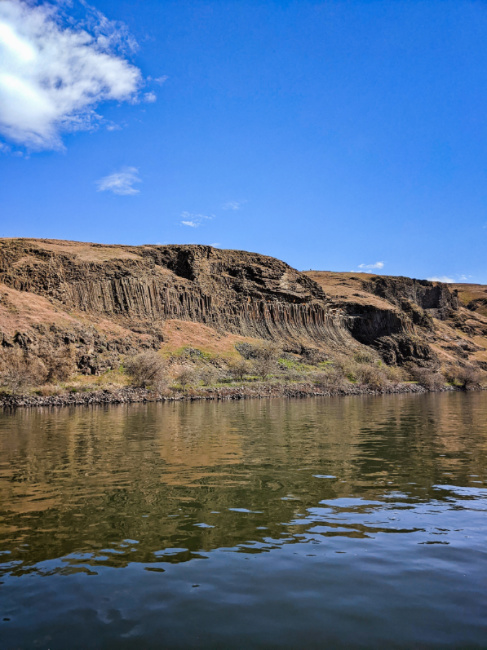 Devils Slide Basalt Rock Formations on Snake River in Hells Canyon Lewiston Clarkston Idaho Washington 2