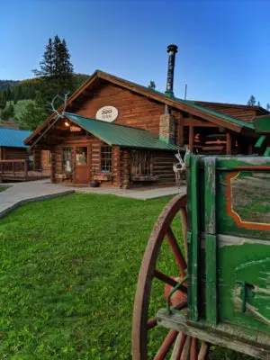 Dining Lodge at 320 Guest Ranch Big Sky Montana 3