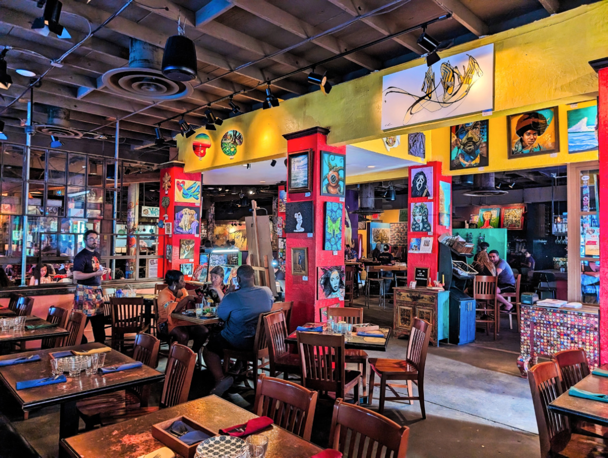 Dining Room in Cafe Tu Tu Tango Restaurant Orlando Florida 1