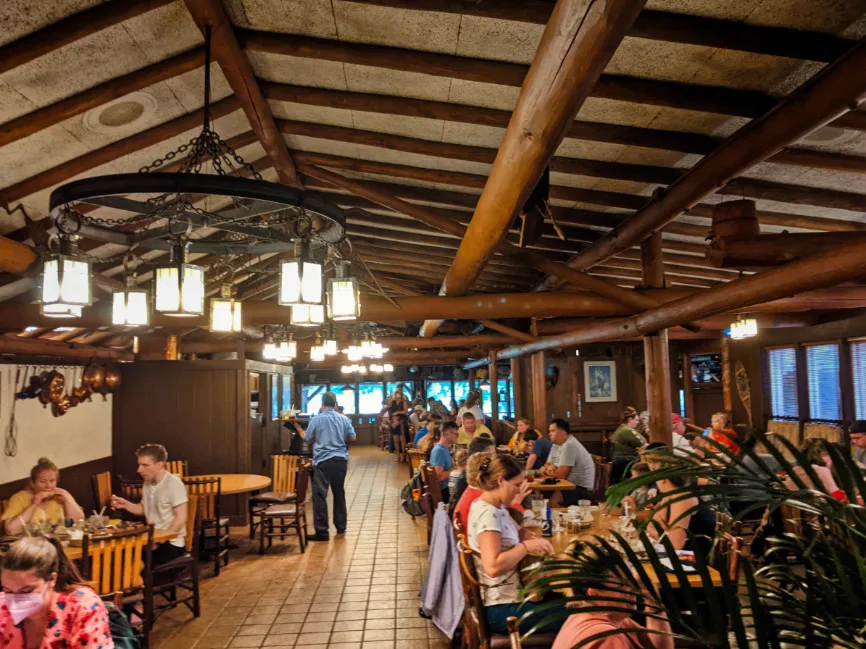 Dining Room of Crocketts Tavern at the Settlement at Fort Wilderness Resort and Campground Disney World 1