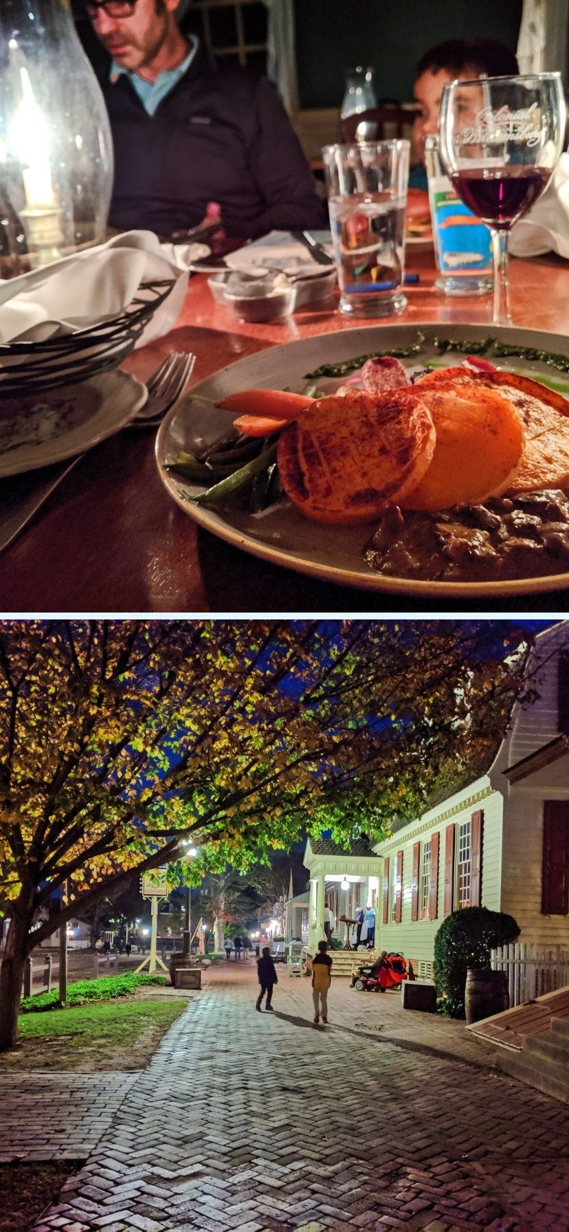 Dining and Ghost Tour at Colonial Williamsburg Historic Virginia