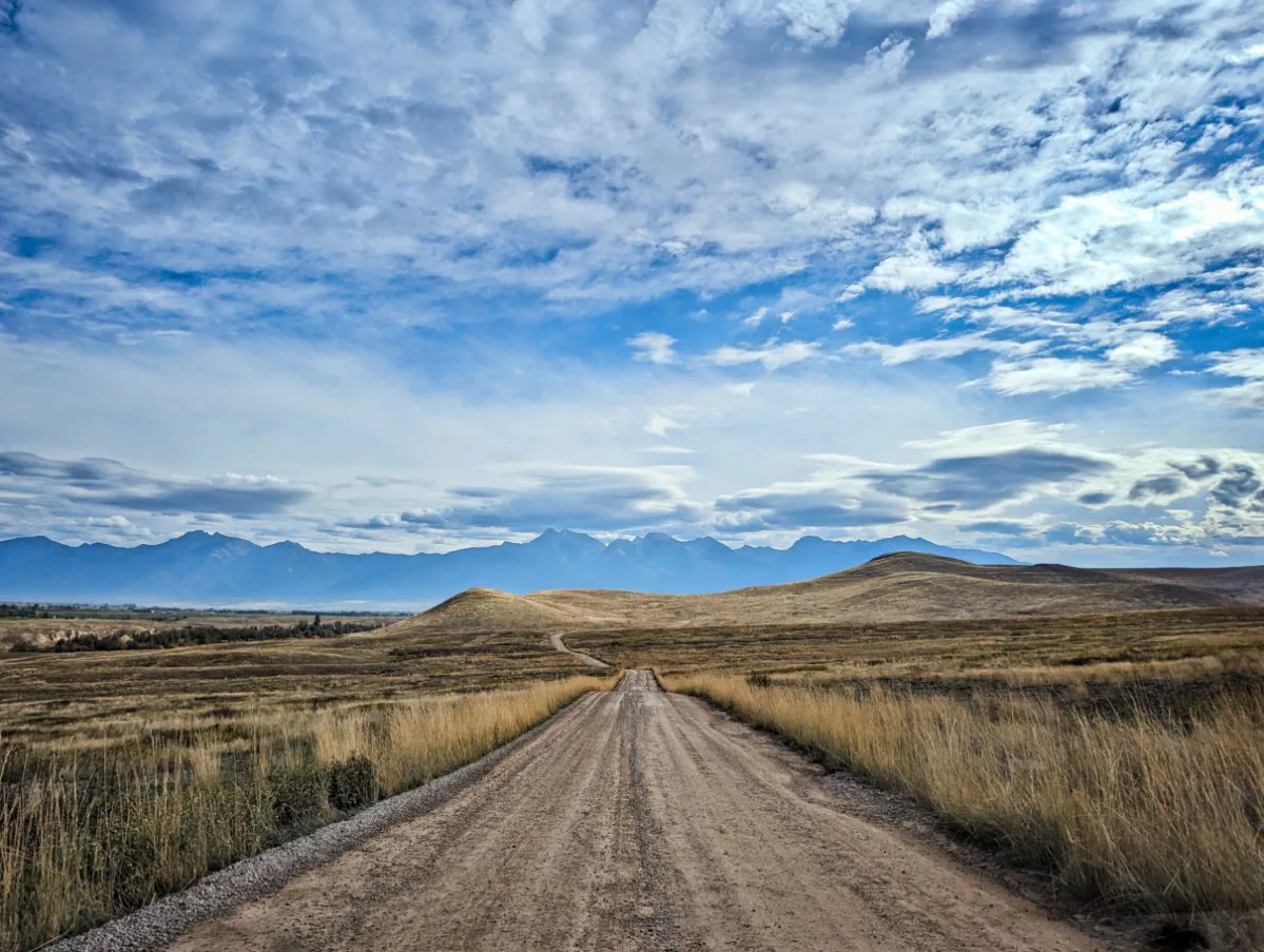 Dirt Road through CKST Bison Range Glacier Country Montana 1