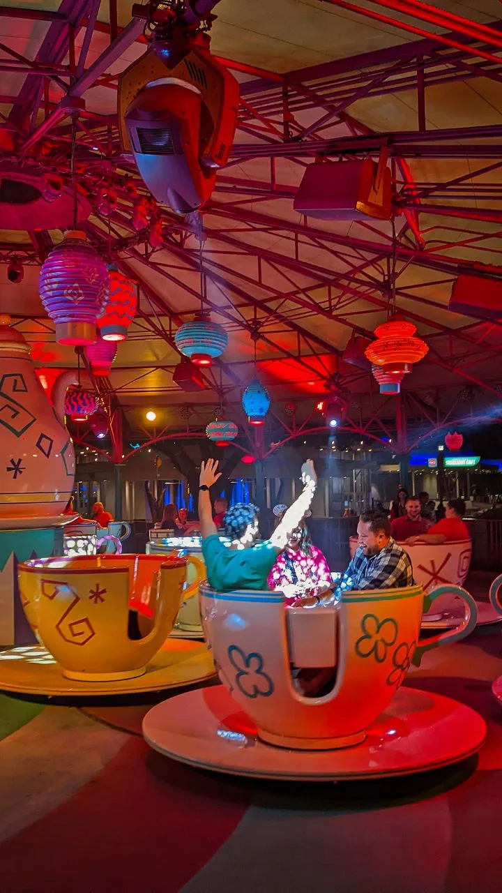 Disco Mad Tea Party at Mickeys Very Merry Christmas Park Magic Kingdom Walt Disney World