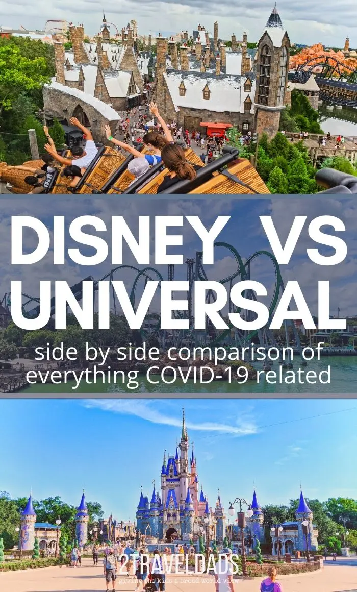 Since Orlando theme parks are open, is Disney World or Universal handling COVID-19 pandemic precautions better? Side by side comparison of health and safety measures between Universal Orlando and Disney World.