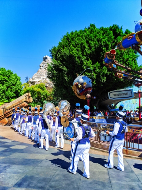 Disneyland Marching Band in Tomorrowland Disneyland 2020 2