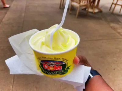 Dole Whip at Dole Plantation Wahiawa North Shore Oahu Hawaii 1