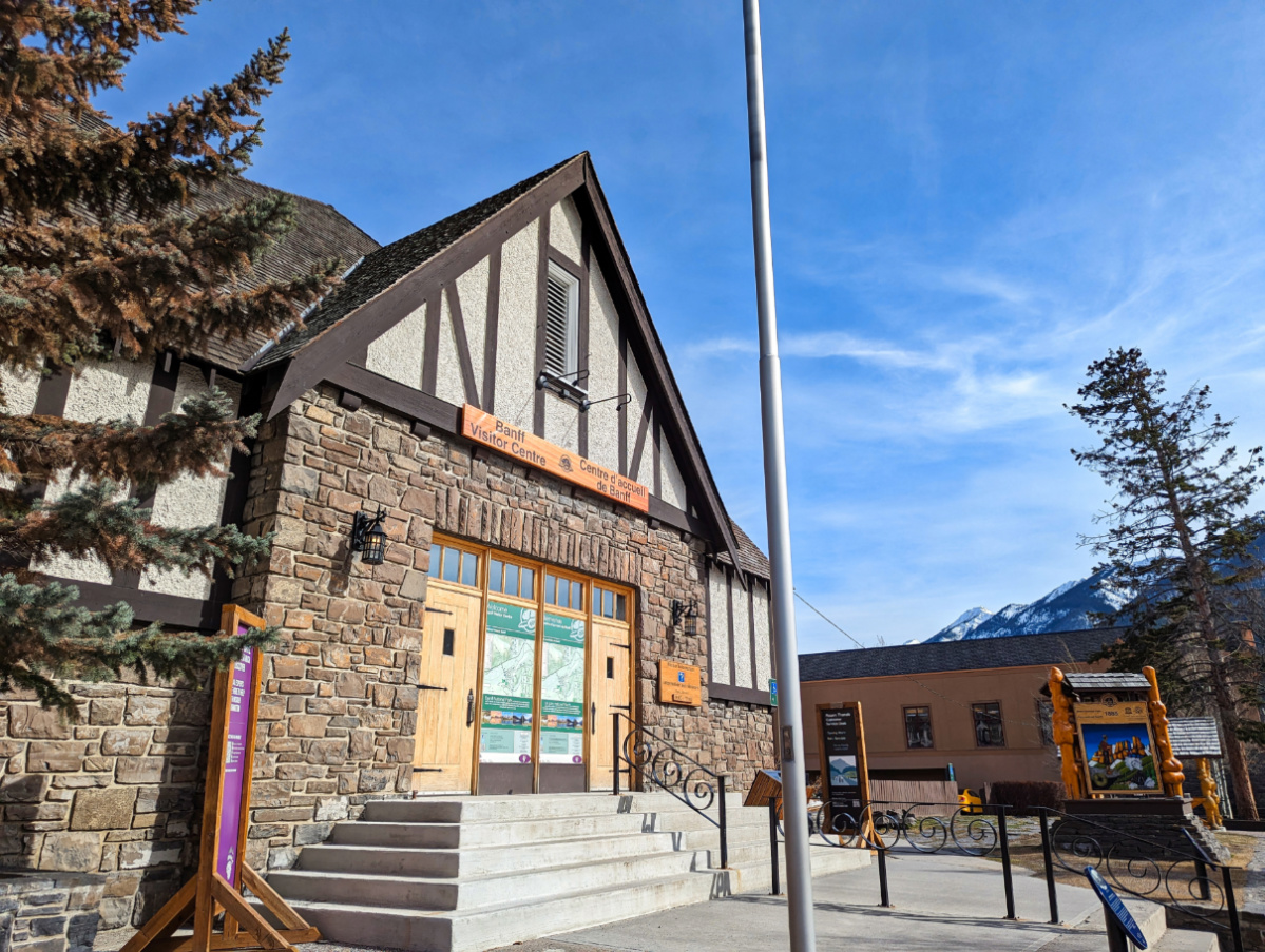 Downtown Banff Visitor Centre Banff Alberta 1