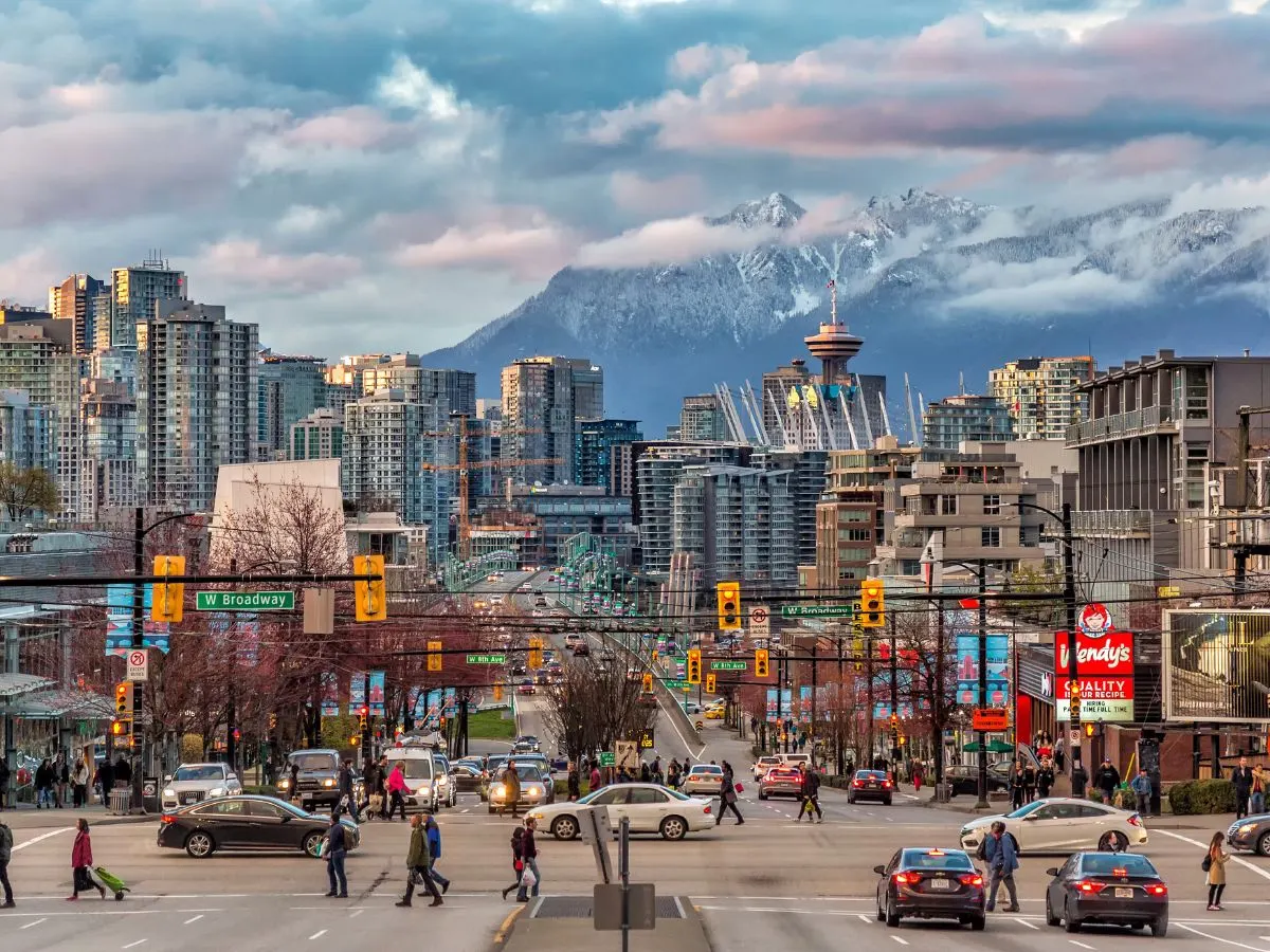 Downtown Vancouver from Southside Kitsilano BC