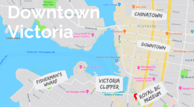 Downtown Victoria map