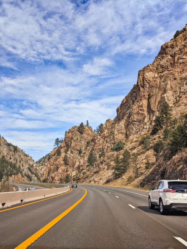 Driving Interstate Highway 70 from Denver to Breckenridge Colorado 2