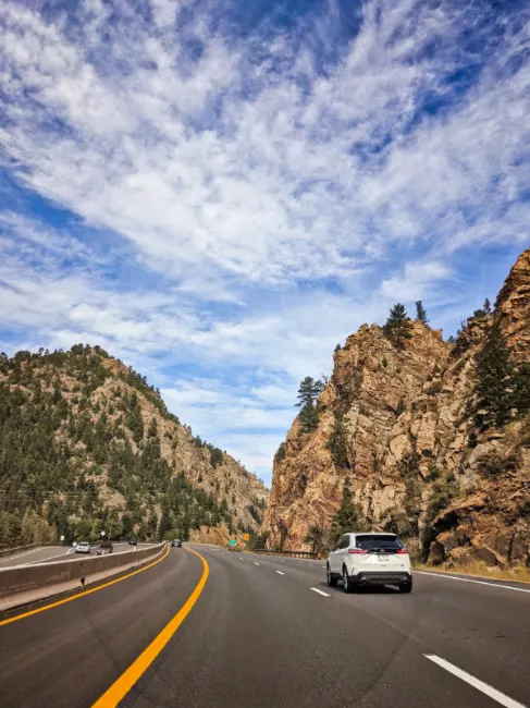 Driving Interstate Highway 70 from Denver to Breckenridge Colorado 3