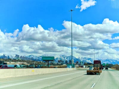 Driving through Salt Lake City on cross country move 2020 1