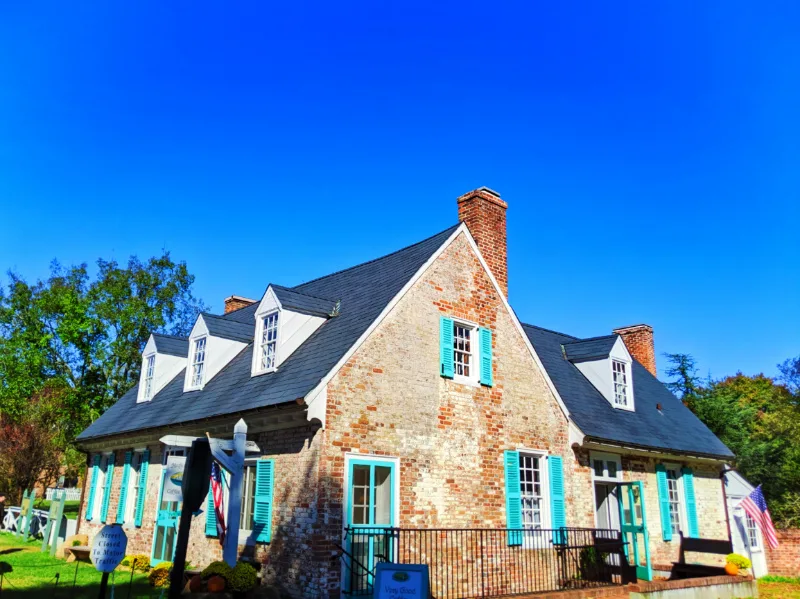 Eighteeth Century Brick House at Historic Triangle Yorktown Virginia 1