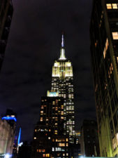 Empire State Building at Night New York City 1
