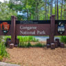 Entrance Sign at Congaree National Park South Carolina 2