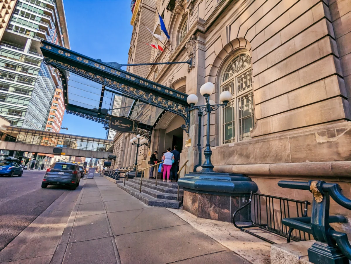 Entrance to Fairmont Palliser Hotel Downtown Calgary Alberta 1