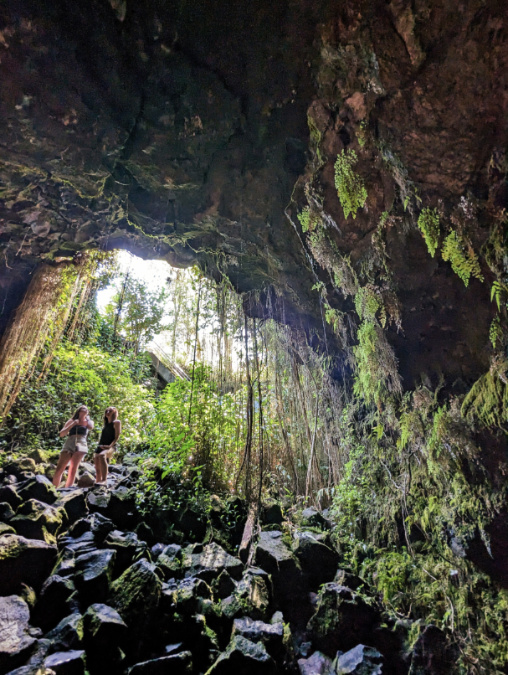 Entrance to Kaumana Caves in Hilo Big Island Hawaii 3