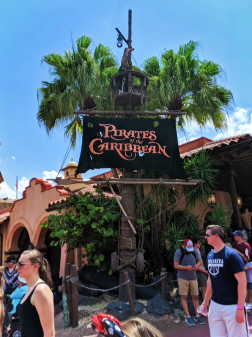Entrance to Pirates of the Caribbean at Magic Kingdom Disney World Orlando Florida 1