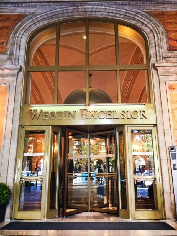 Entrance to Westin Excelsior Rome Italy 1