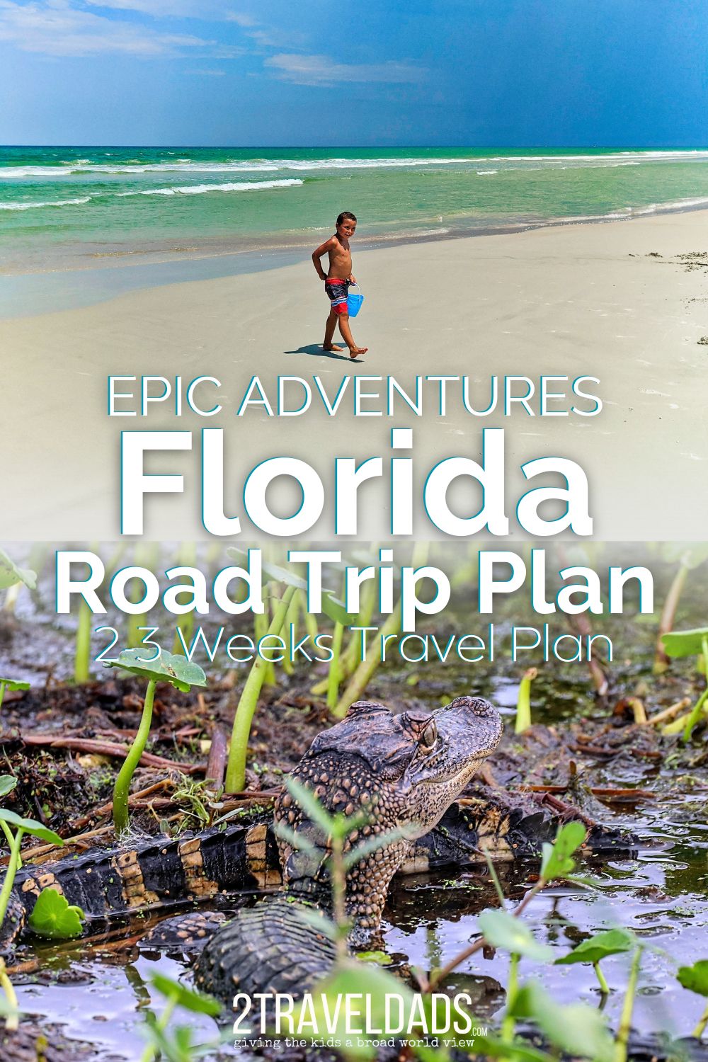 This Florida road trip plan can be done over a 2 to 3 week period, covering the beaches, history and nature from Jacksonville the Gulf Coast, the Everglades and Miami. Choose the best road trip stops and plan for an unforgettable family vacation to Florida.