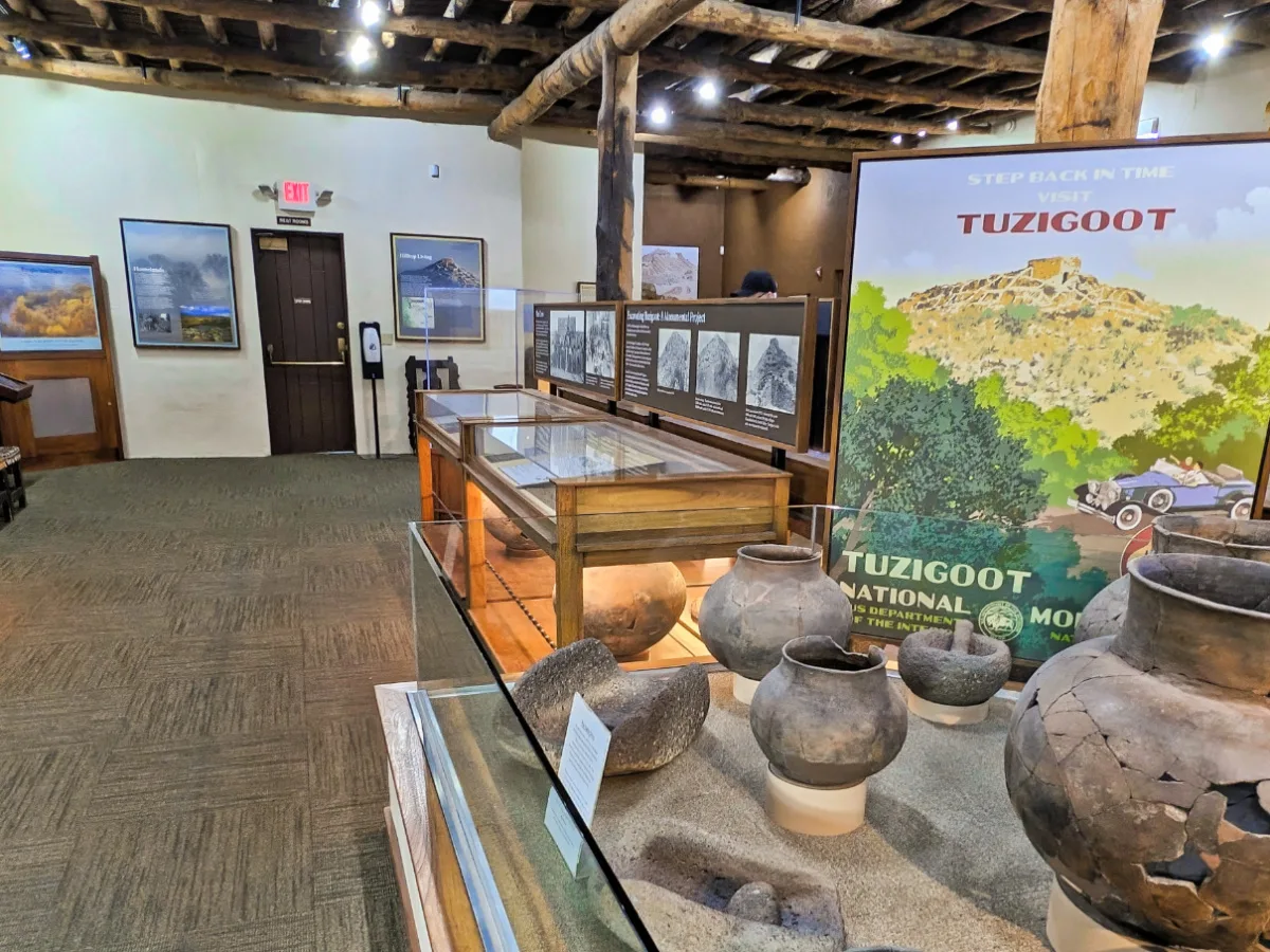 Exhibits in Visitor Center at Toozigut National Monument Arizona 1