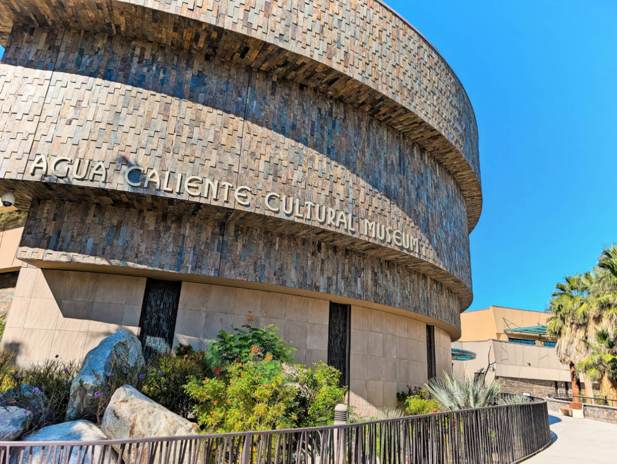 Exterior of Aguas Calientes Cultural Museum in Palm Springs California 1