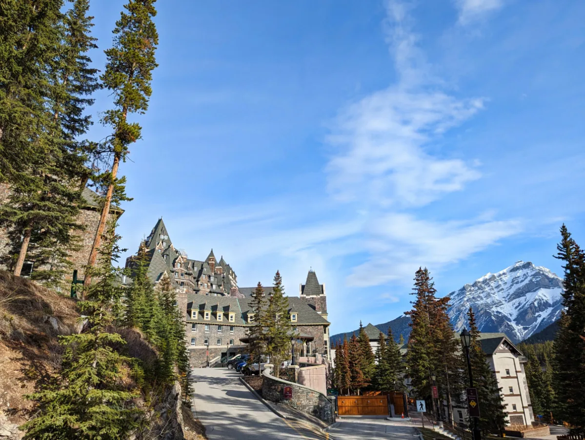 Exterior of Fairmont Banff Springs Hotel Banff Alberta 3